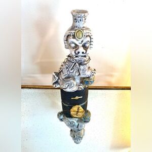 Vintage Garnier Italian Liquor Foo Dog Statuary Collectible Bottle Decor